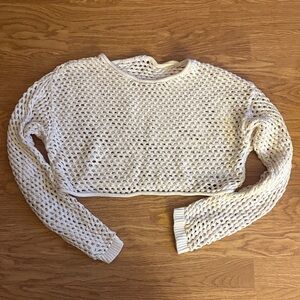 Garage Cream Knit Crop Top